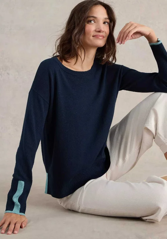 Score Huge Discounts Today!White Stuff Olive Fine Knit Jumper, French Navy