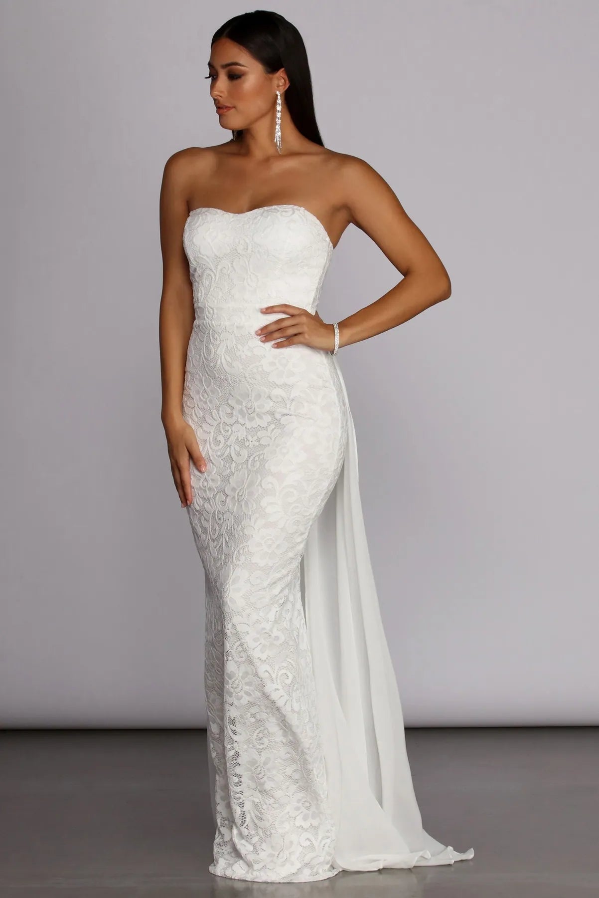 Your Wallet Will Thank You!Bailey Strapless Lace Dress