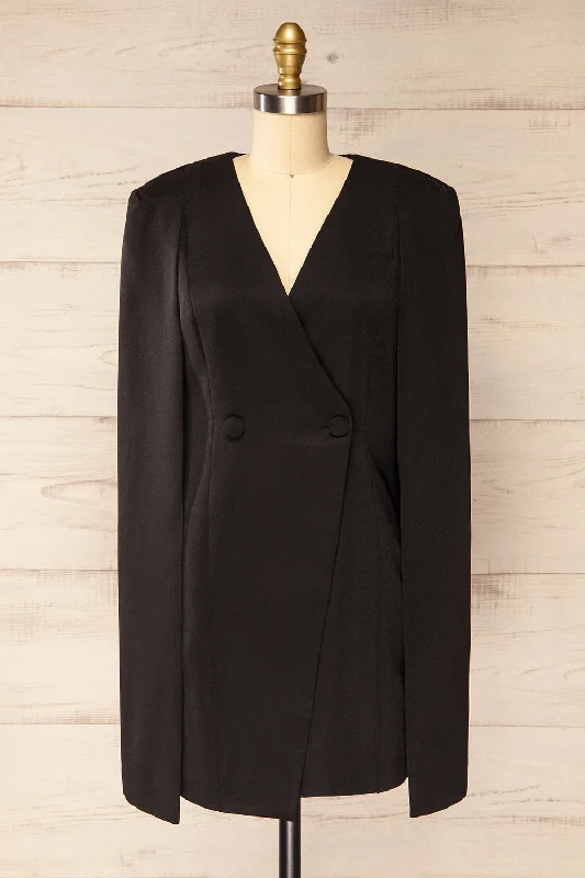 Score Huge Discounts Today!Baumeles Black | Cape Blazer Dress