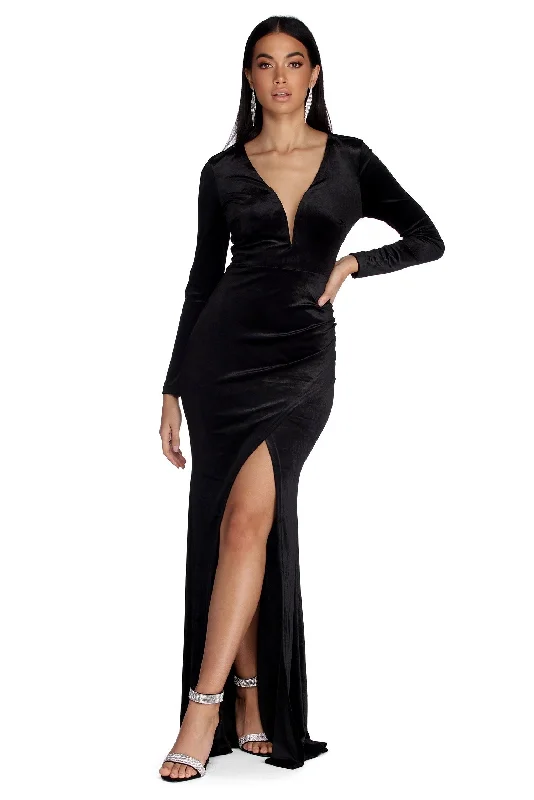 Hottest Discounts of the Year!Belinda Formal Velvet Dress