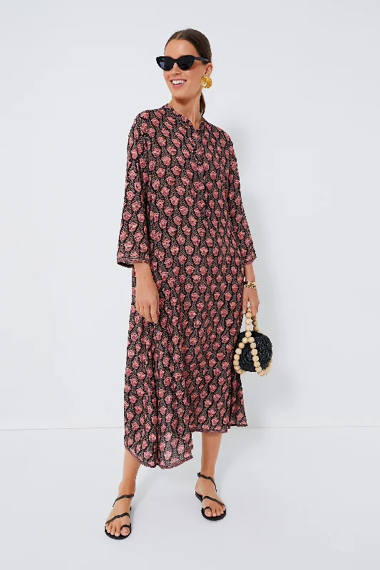 Upgrade for Less!Black Tulip Print Kamari Block Isobel Dress