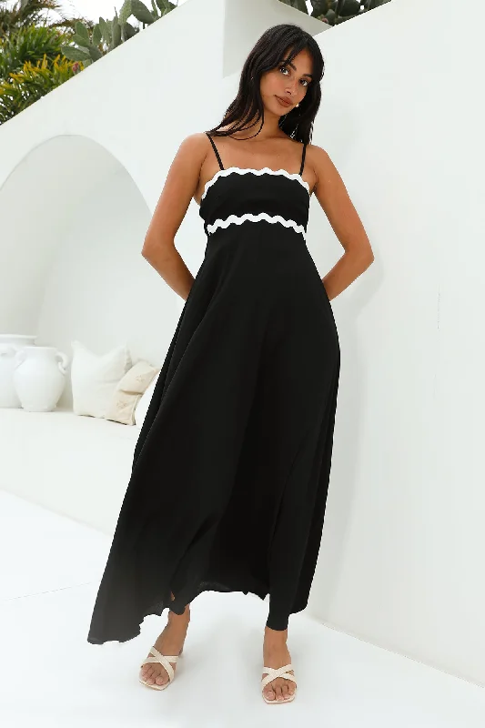 Sale Alert – Get Ready to Shop!Blowing Away Maxi Dress Black