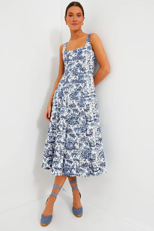 Shop Today, Save Tomorrow!Blue Toile Wells Dress