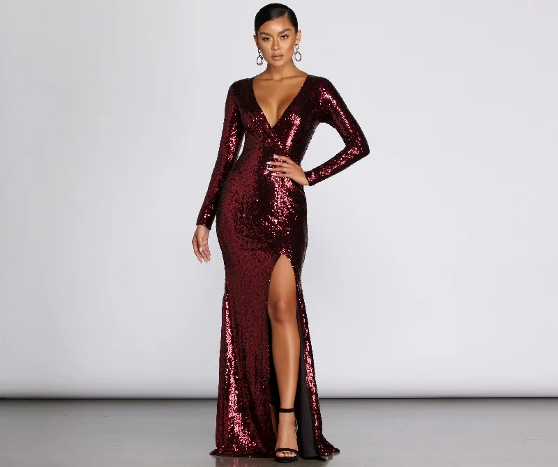 Get Ready to Save!Braelynn Formal Sequin Mermaid Dress