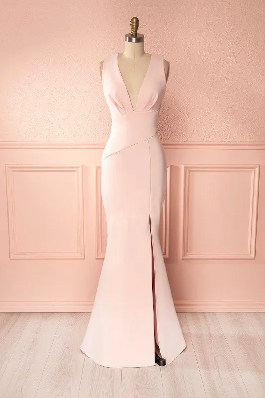 One Day Only – Huge Savings!Camila Sunrise | Light Pink Mermaid Gown