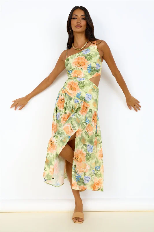 Shop More, Spend Less!Castle In The Sky Maxi Dress Green