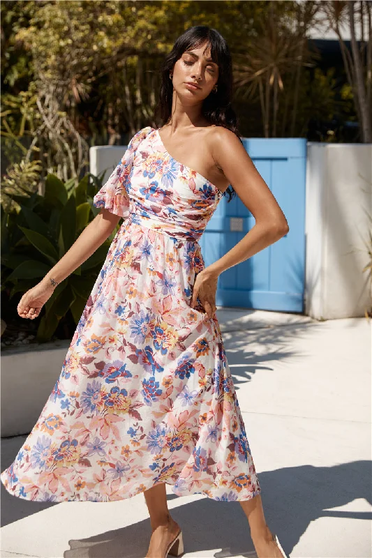 Your Wallet Will Thank You!Chin Up One Shoulder Maxi Dress Purple