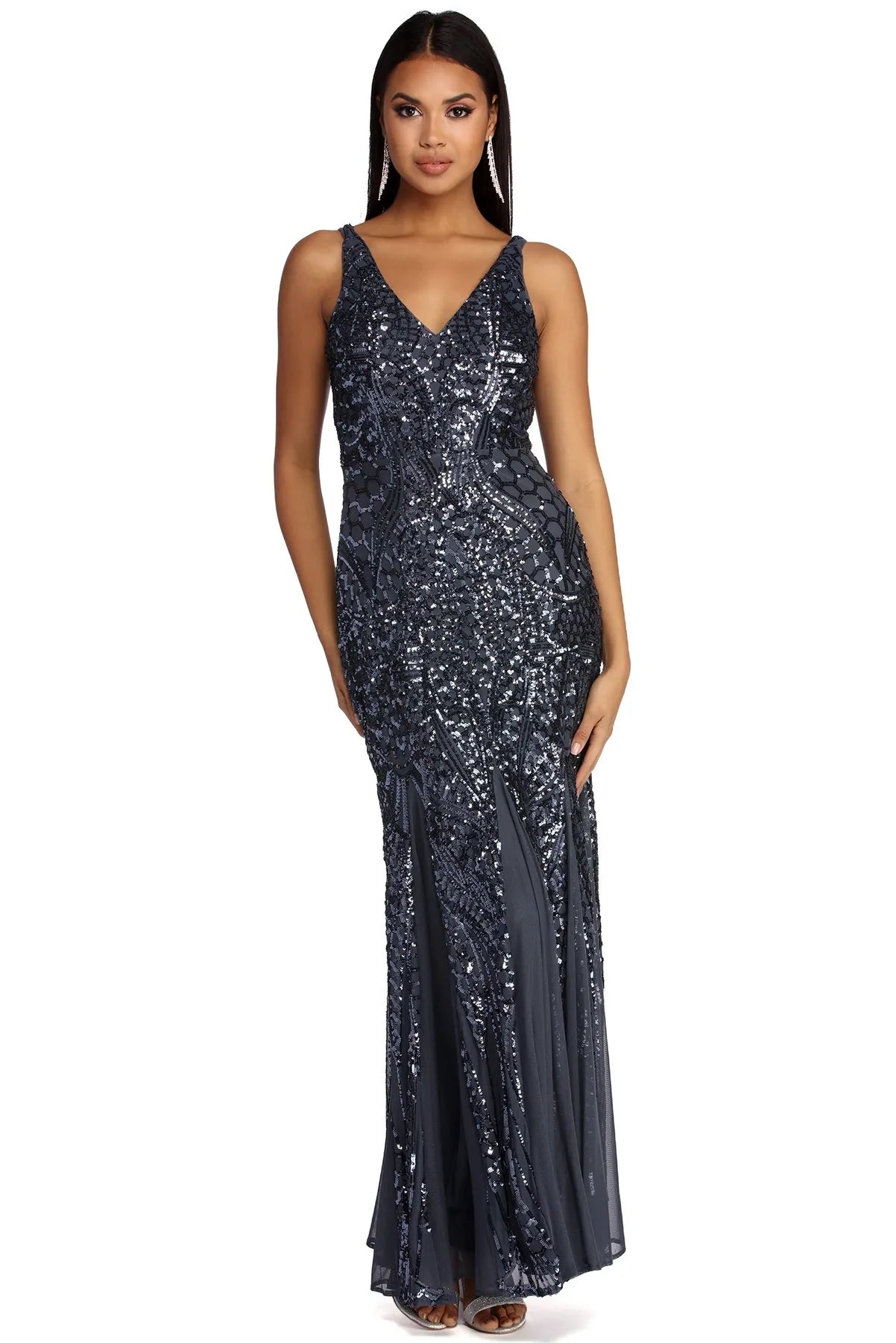 Your Favorite Items on Sale Now!Ciara Formal Beaded And Sequin Dress