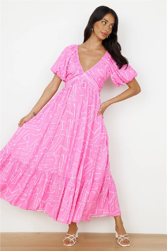 The Best Sale of the Year!Daydreamer Maxi Dress in Pink