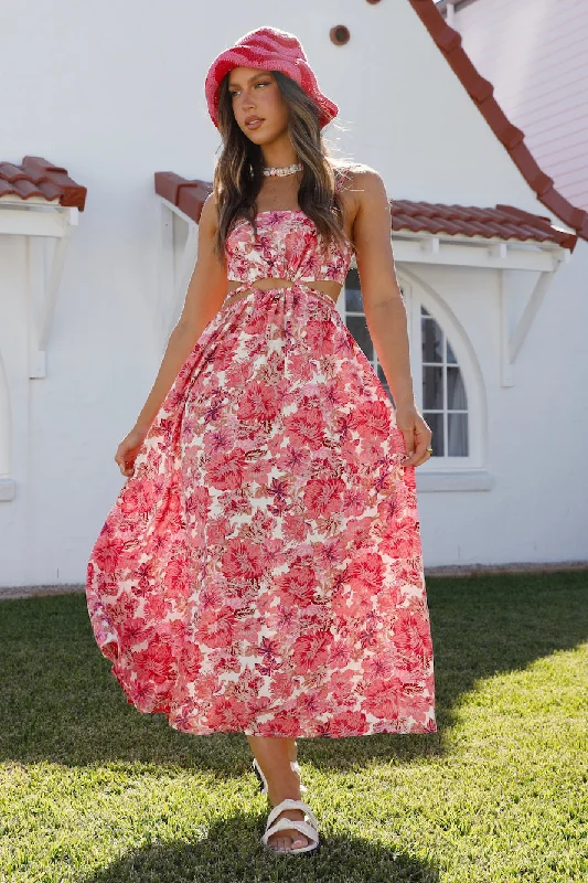 Get the Best for Less!Daydreams In Spring Maxi Dress Pink