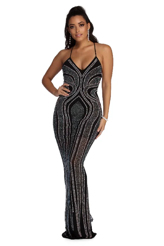 Limited Stock Available!Deena Heat Wave Mesh Dress