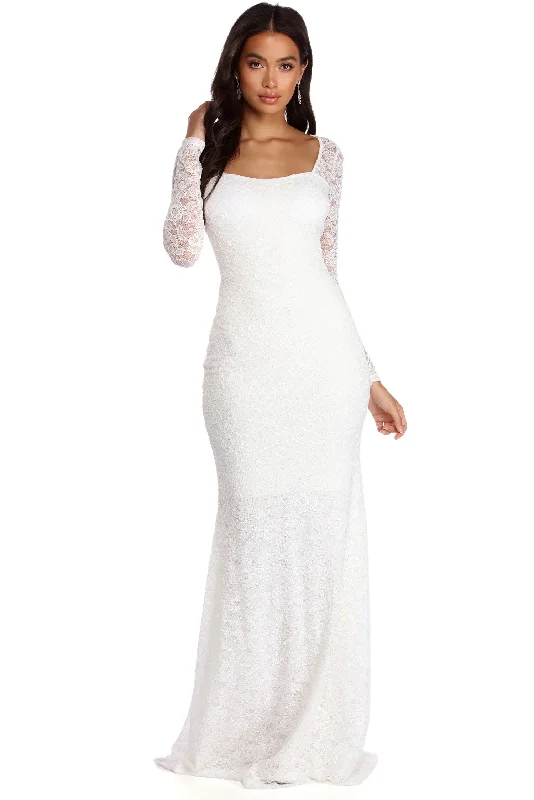 Seasonal Sale – Shop Now!Delilah Illusion Lace Formal Dress