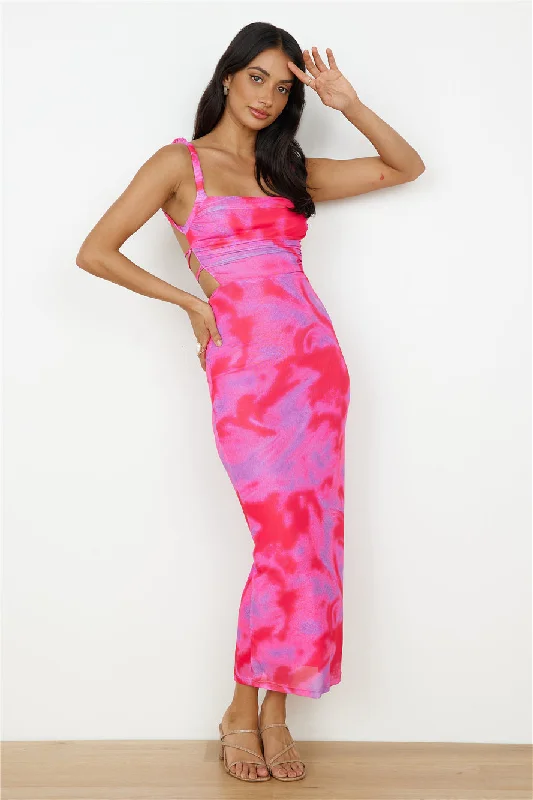 Your Best Deals Are Here!Enchanted Skies Maxi Dress Pink