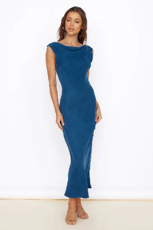 Your Shopping Wish, Our Discount Command!Have Me Daydreaming Maxi Dress Blue