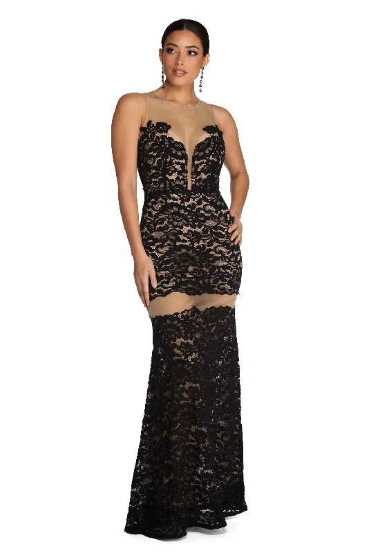 The Sale You’ve Been Waiting For!Katherine Formal Illusion Lace Dress