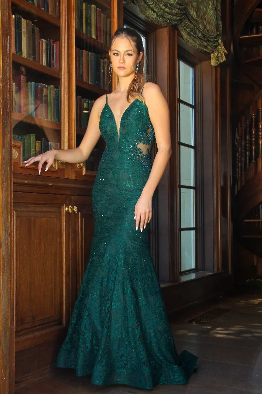 Shop the Hottest Deals!La Femme Illusion Lace Prom Dress 28355