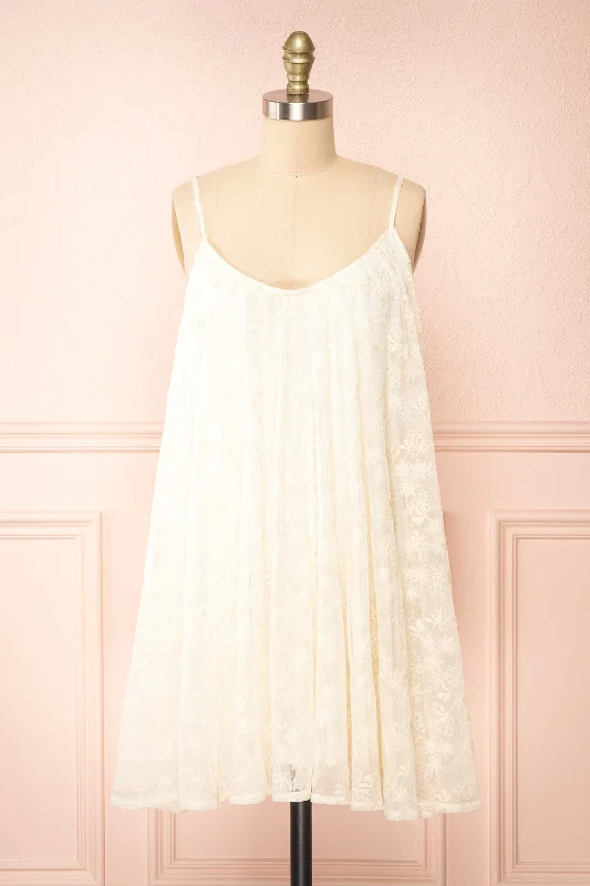 Special Discounts Inside!Liyan Ivory | Short Floral Dress