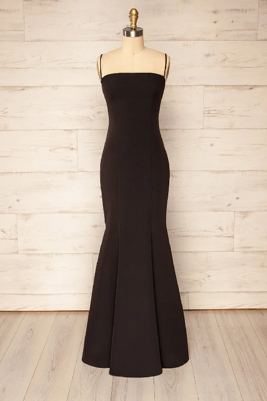 Your Best Deals Are Here!Milena Black | Mermaid Gown w/ Slit