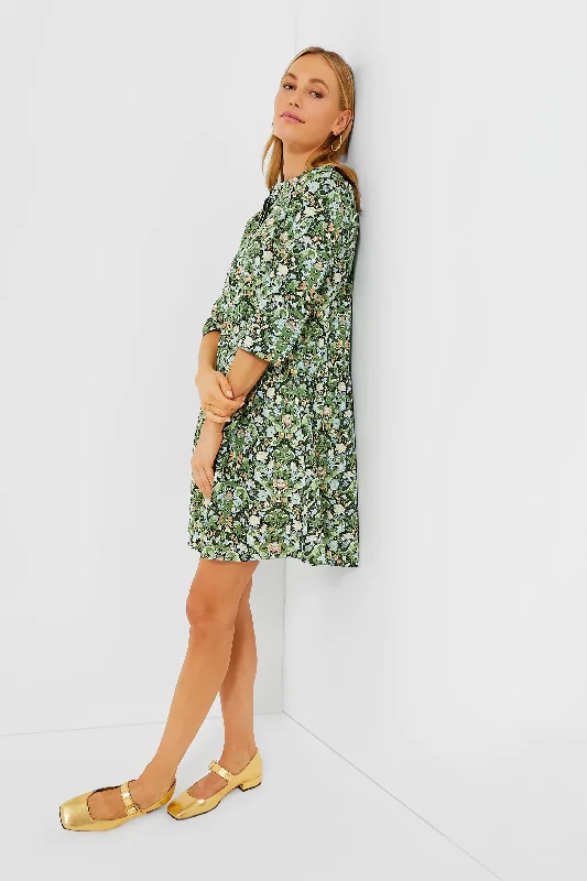 Best Deals Just for You!Sage Deco Damask Royal Shirt Dress