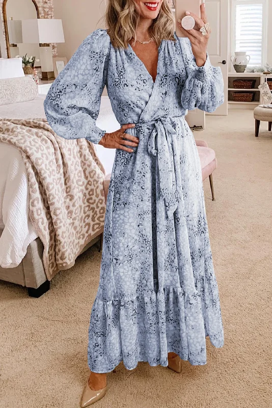 Sky Blue Printed