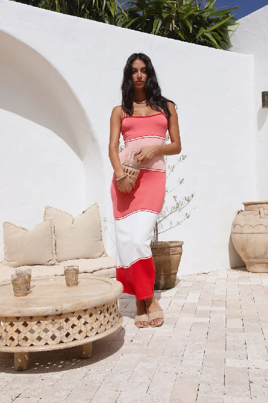 Hot Deals You Can’t Resist!Strawberry Sorbet Maxi Dress Pink