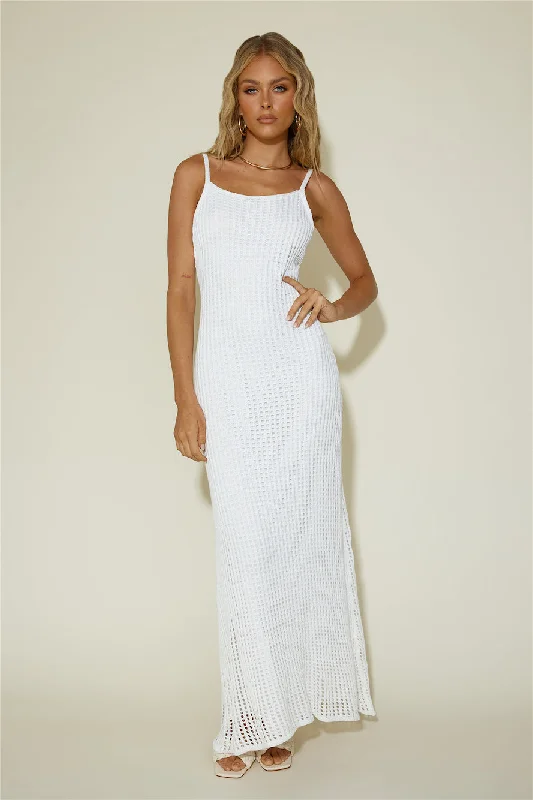 Limited Stock Available!To Be Mine Maxi Dress White