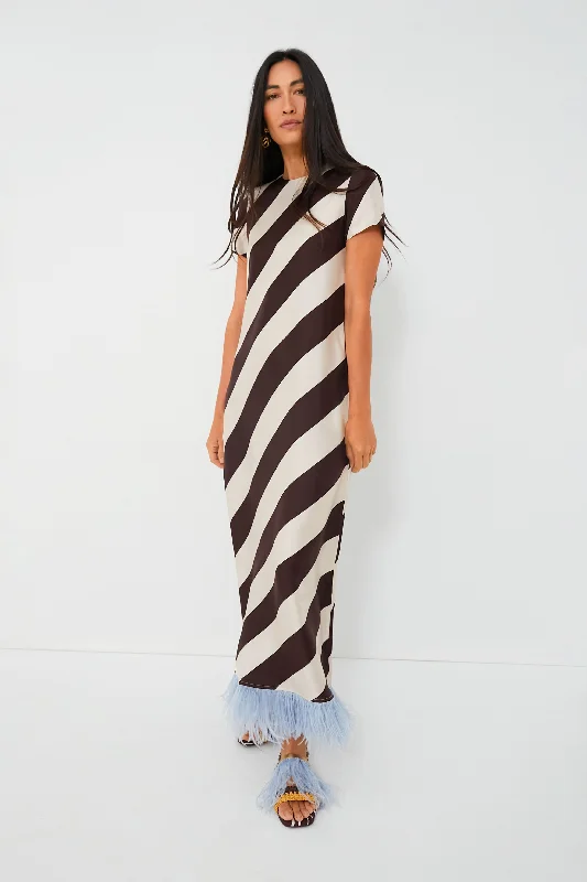 Hot Deals You Can’t Resist!Veneziana Swing Dress with Feathers