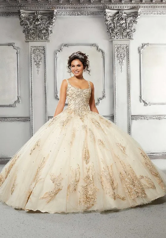 Hurry, Sale Ends Soon!Vizcaya by Morilee Gilded Lace Quince Dress 89311