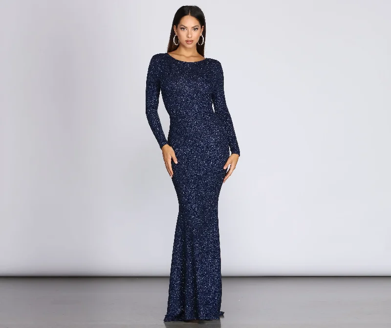 Exclusive Savings This Week!Whitney Glitter Knit Gown