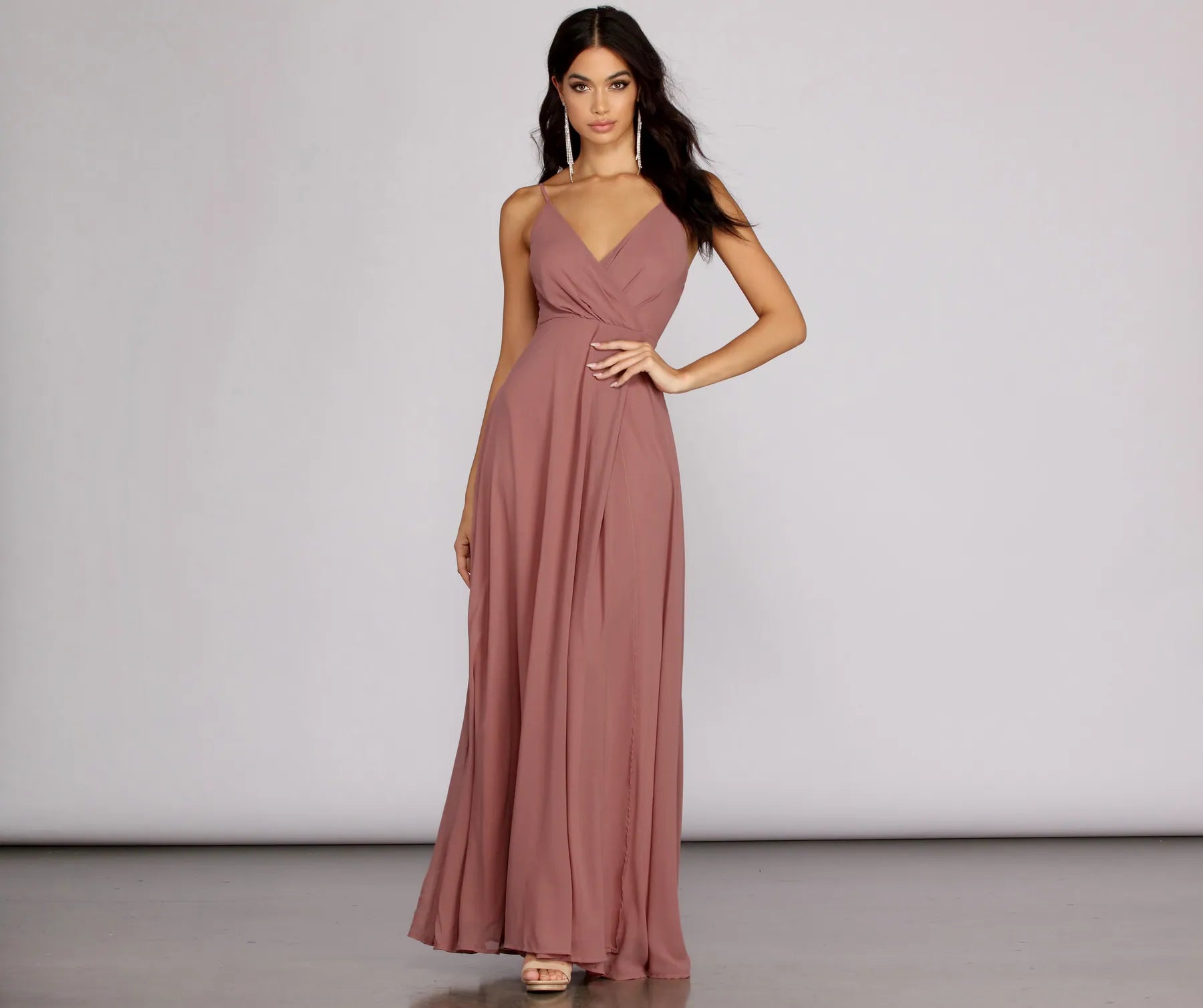 Special Offer – Act Fast!Yelena Chiffon Slit Gown