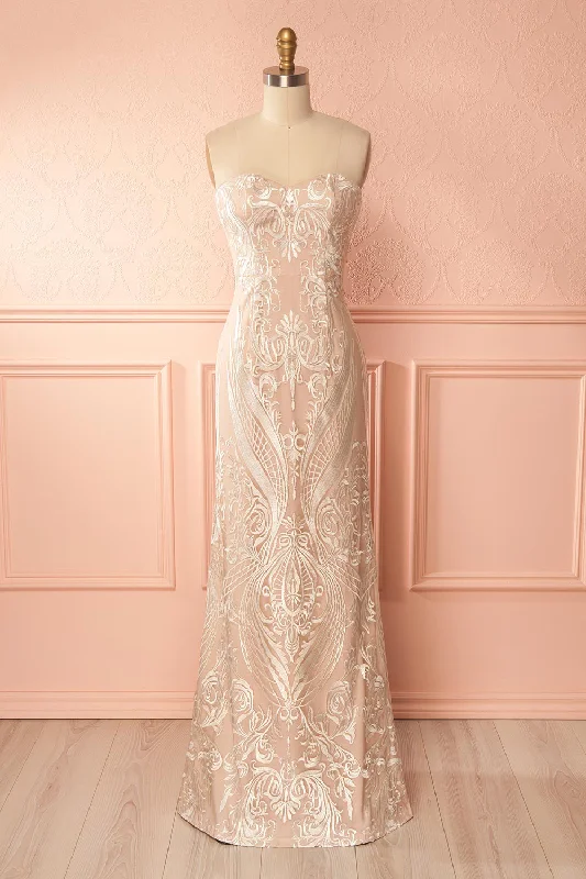 Save Money, Shop Happy!Zohra | Beige Mermaid Gown