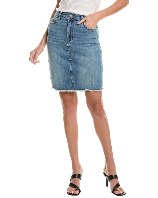 Instant Savings Await!7 For All Mankind Fray Hem Pencil Skirt