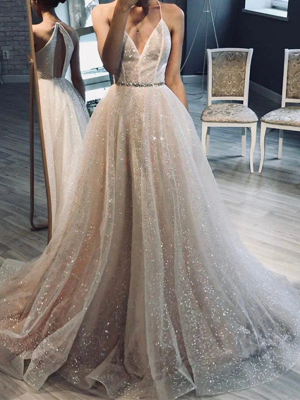 Only a Few Left – Order Now!A-line Sparkle Glitter Beach Wedding Dresses, Gorgeous Prom Dress, Bridal Gown WD150 Only a Few Left – Order Now!A-line Sparkle Glitter Beach Wedding Dresses, Gorgeous Prom Dress, Bridal Gown WD150