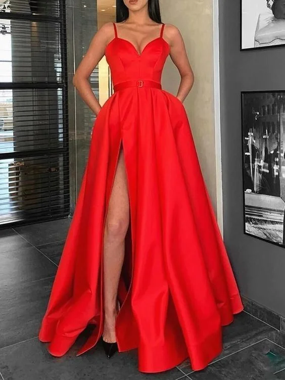 Amazing Prices You Can’t Resist!A Line Sweetheart Neck Red Long Prom Dresses with Leg Slit Graduation Dresses cg20646 Amazing Prices You Can’t Resist!A Line Sweetheart Neck Red Long Prom Dresses with Leg Slit Graduation Dresses cg20646