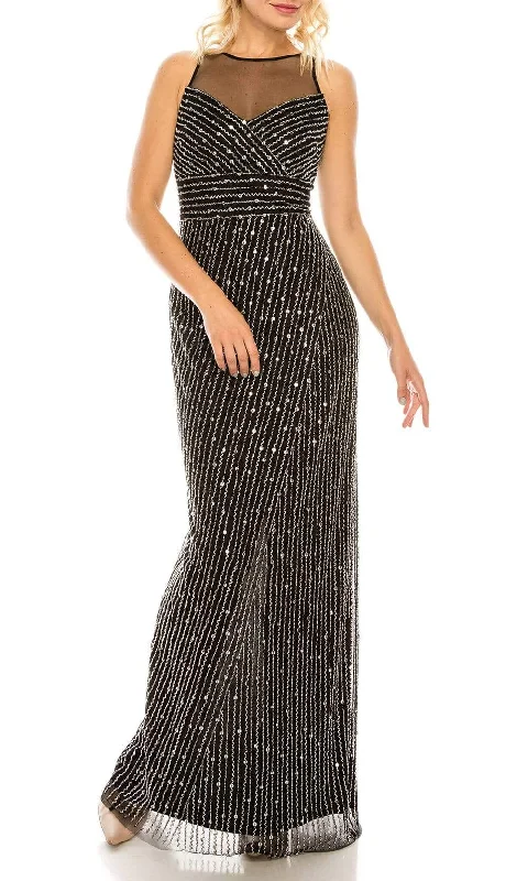 Everything Must Go!Adrianna Papell - AP1E205824 Illusion Bateau Fitted Evening Dress