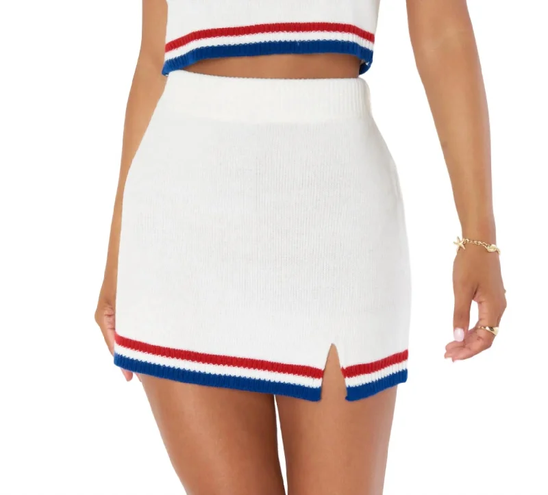 Lowest Prices Guaranteed!Below Deck Mini Skirt In Usa Stripe Knit