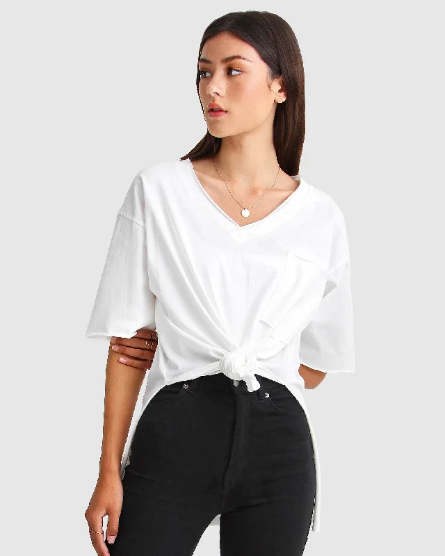 Enjoy Huge Discounts Now!Brave Soul Oversized T-Shirt - White