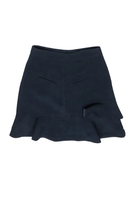 Price Drop Alert!Derek Lam - Navy Ruffled & Tiered Skirt Sz S