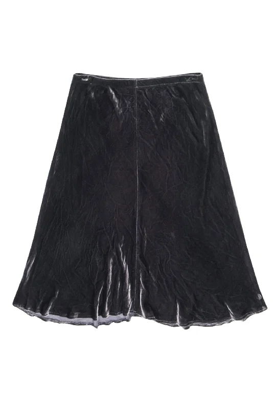 Act Fast – Limited Time Savings!Eileen Fisher - Dark Grey Velvet Midi Skirt Sz S