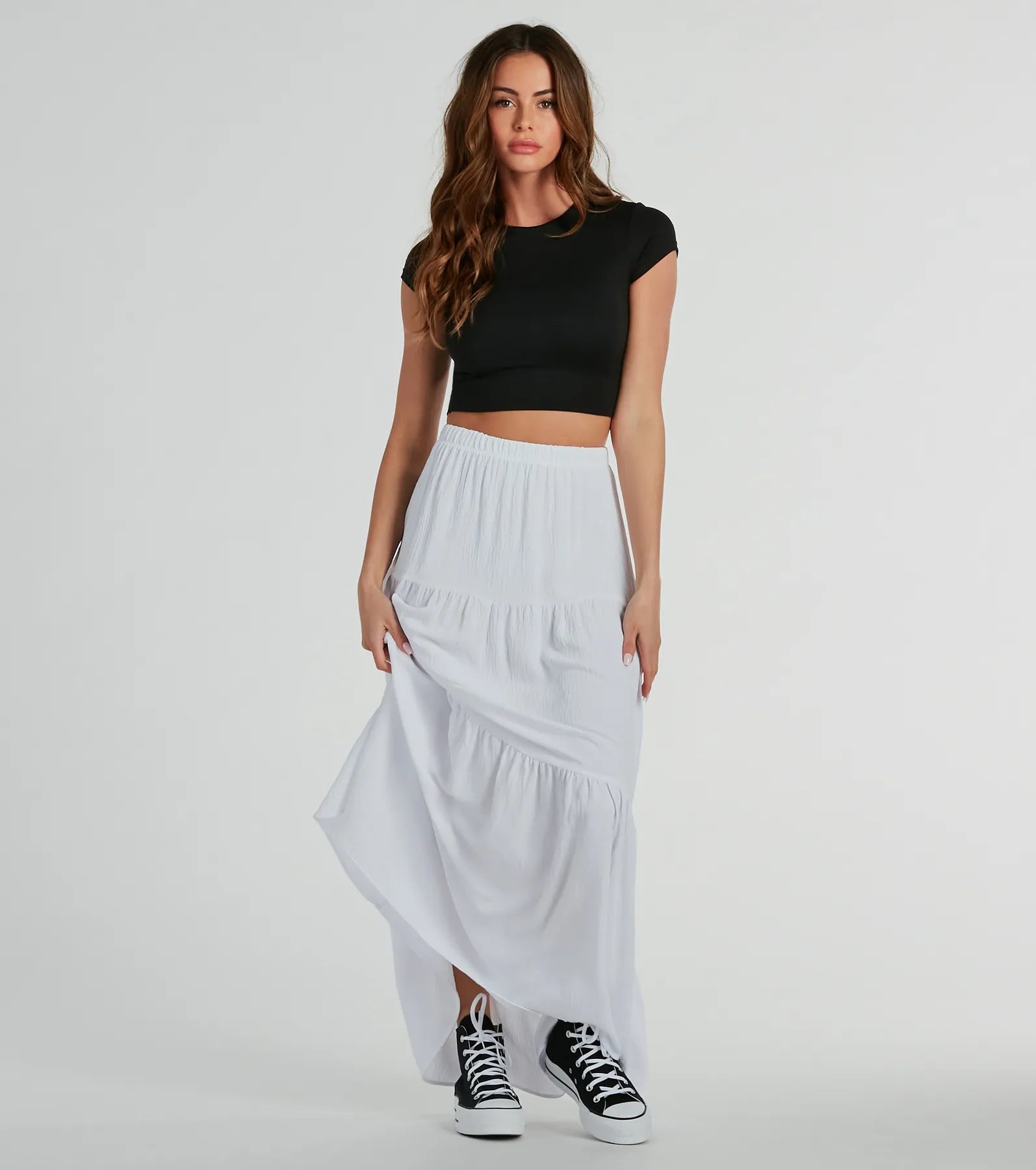 Only a Few Left – Order Now!Flawless Duo Tiered Maxi Skirt