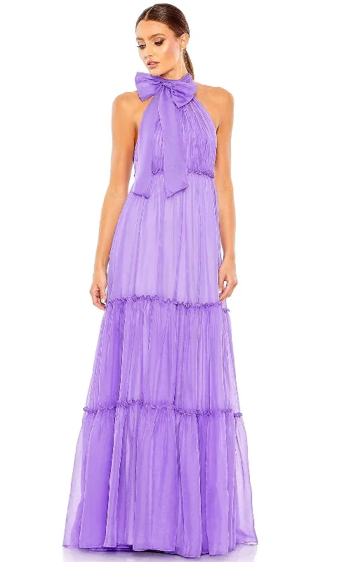 Don’t Wait – Shop Today!Ieena Duggal 55848 - Bow Accent Halter Evening Gown