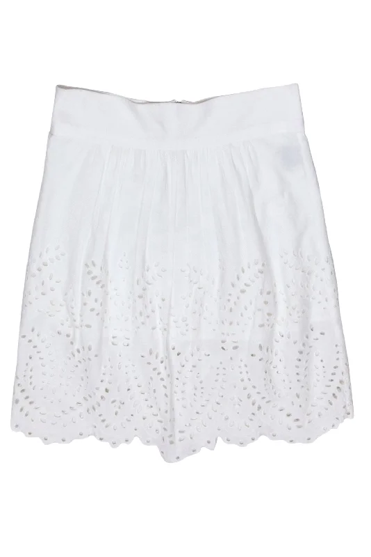 Shop Before It’s Gone!Isabel Marant Etoile - Ivory Eyelet Trim Skirt Sz M