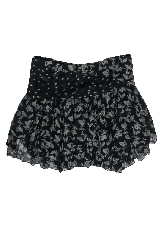 Sale Alert – Get Ready to Shop!Isabel Marant - Black & Cream Printed Gathered Crepe Mini Skirt Sz 6 Sale Alert – Get Ready to Shop!Isabel Marant - Black & Cream Printed Gathered Crepe Mini Skirt Sz 6