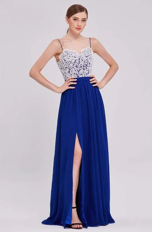 The Best Deals Won’t Wait!J'Adore Dresses - J16017 Laced Chiffon A-line Long Dress