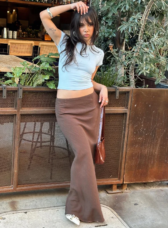 Save More When You Shop More!Jodie Maxi Skirt Brown