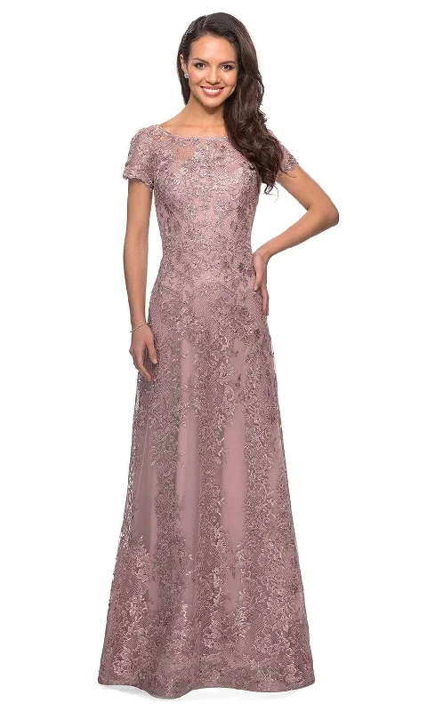 Your Wallet Will Thank You!La Femme - 27935 Illusion Neckline Beaded Lace Ornate A-Line Gown Your Wallet Will Thank You!La Femme - 27935 Illusion Neckline Beaded Lace Ornate A-Line Gown