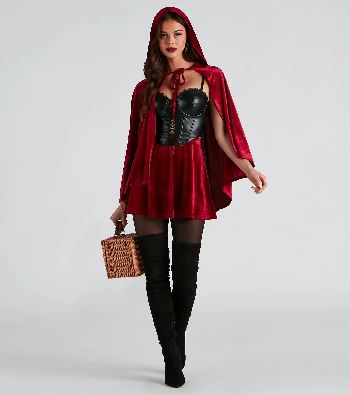Get Ready to Save!Lil' Red Velvet Halloween Skirt