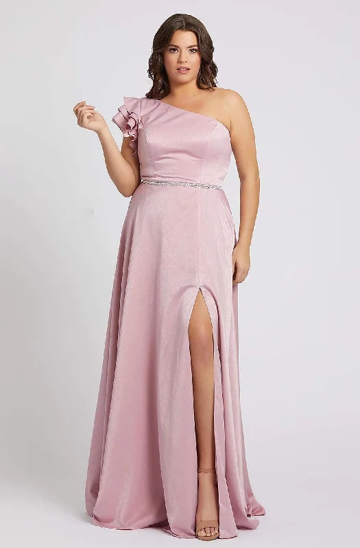 Unbeatable Prices!Mac Duggal Fabulouss - 48979F Ruffled Sleeve Asymmetric Long Dress Unbeatable Prices!Mac Duggal Fabulouss - 48979F Ruffled Sleeve Asymmetric Long Dress