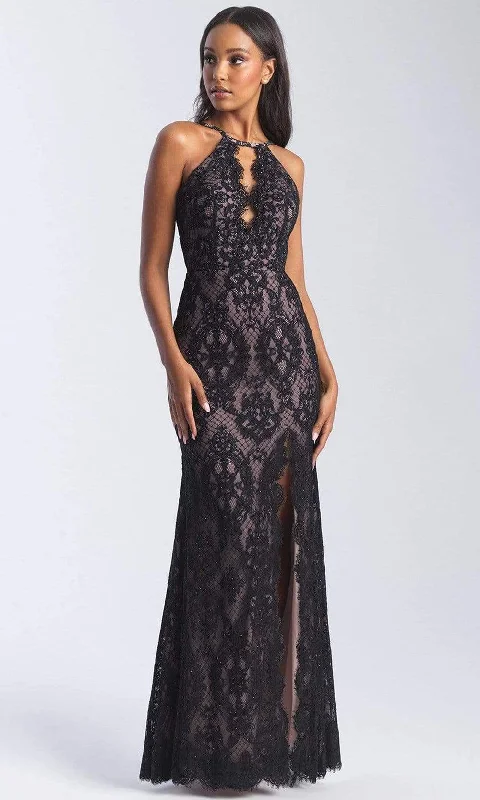 Only a Few Left – Order Now!Madison James - 20-340 Stretch Lace Halter Sheath Dress Only a Few Left – Order Now!Madison James - 20-340 Stretch Lace Halter Sheath Dress