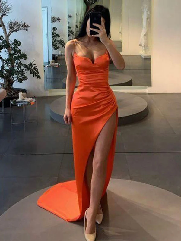 Limited Deals, Unlimited Savings!Mermaid Spaghetti Straps Simple Sexy Formal Modest Party Long Prom Dresses PD332